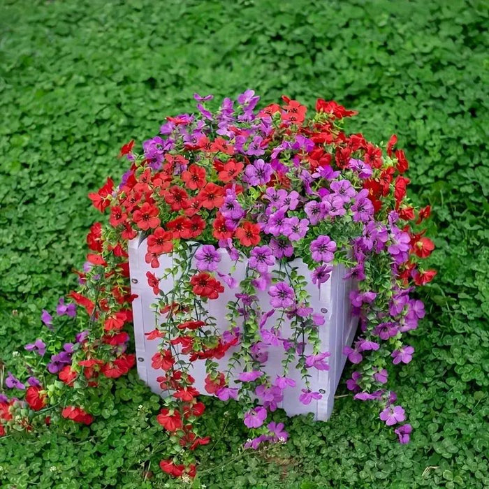 Bulk 2pcs Artificial Hanging Flowers Plants for Outdoor Spring Decoration Wholesale