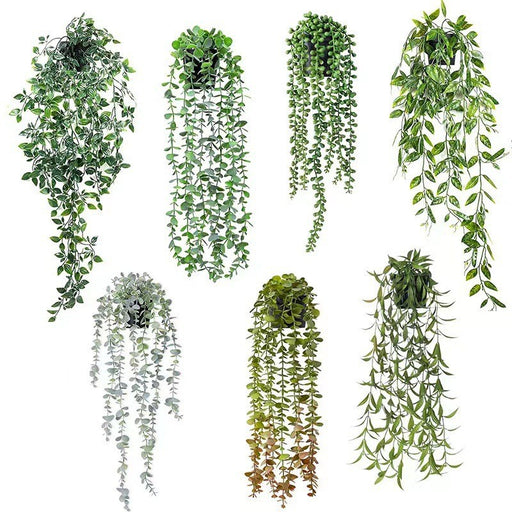 small fake hanging plants Bulk 11 Styles Real looking Artificial Small Potted Plants for Indoor — Artificialmerch