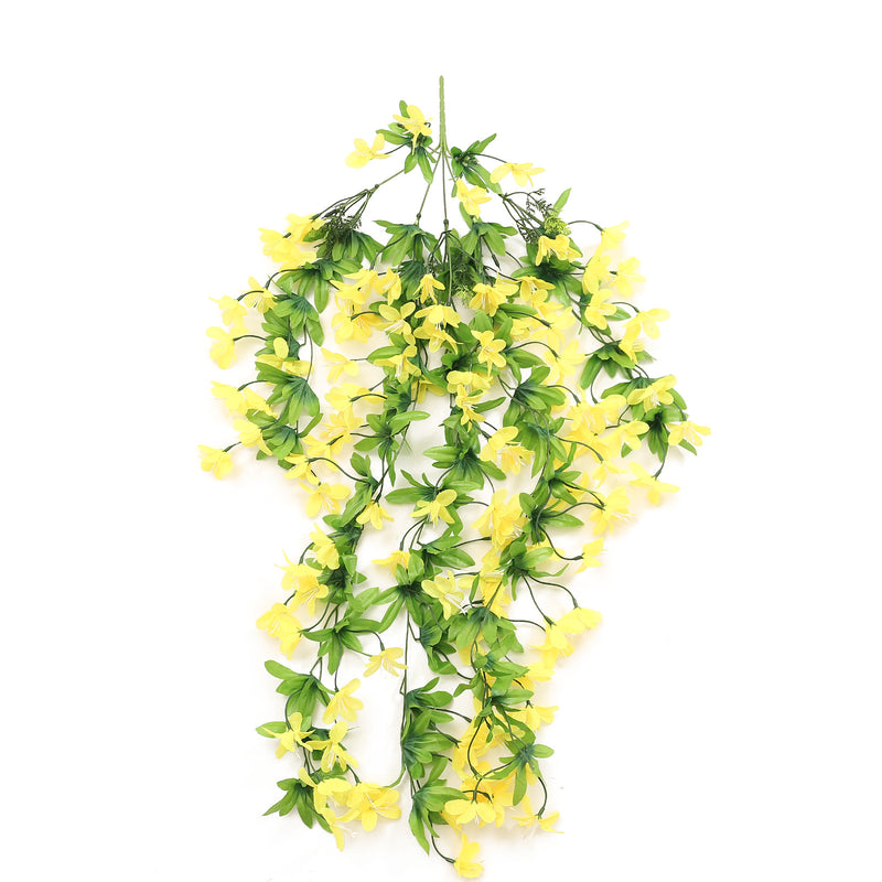 Bulk Artificial Hanging Spring Flowers Garland UV Resistant For Patio Garden Courtyard Wholesale
