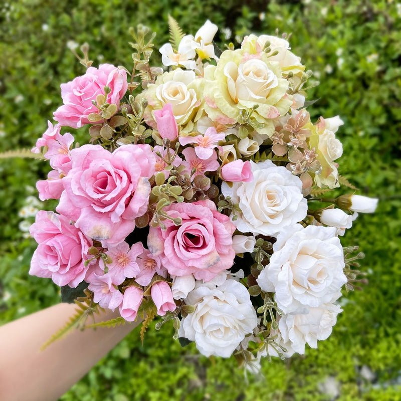 11.8-inch Artificial Hibiscus - Realistic Faux Hibiscus Flowers for Home Decor, Wedding