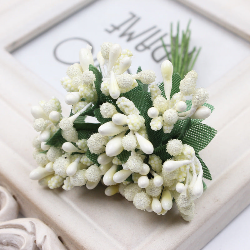 Bulk 12pcs Artificial Holly Berries on Wire for Crafts Christmas Tree Flower Wreath DIY Wholesale