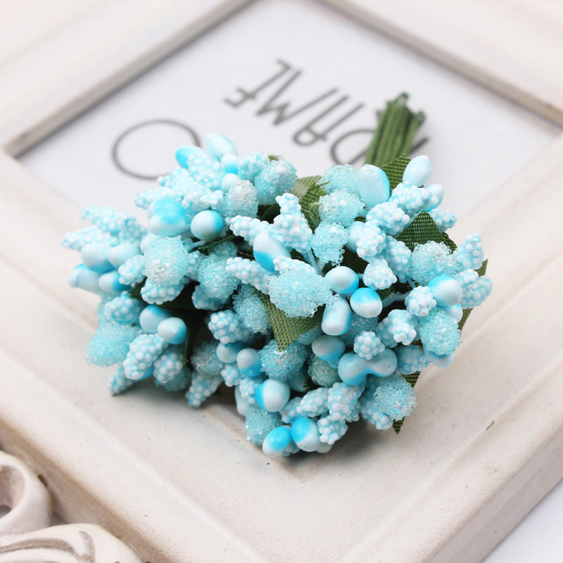 Bulk 12pcs Artificial Holly Berries on Wire for Crafts Christmas Tree Flower Wreath DIY Wholesale