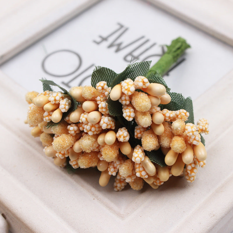 Bulk 12pcs Artificial Holly Berries on Wire for Crafts Christmas Tree Flower Wreath DIY Wholesale