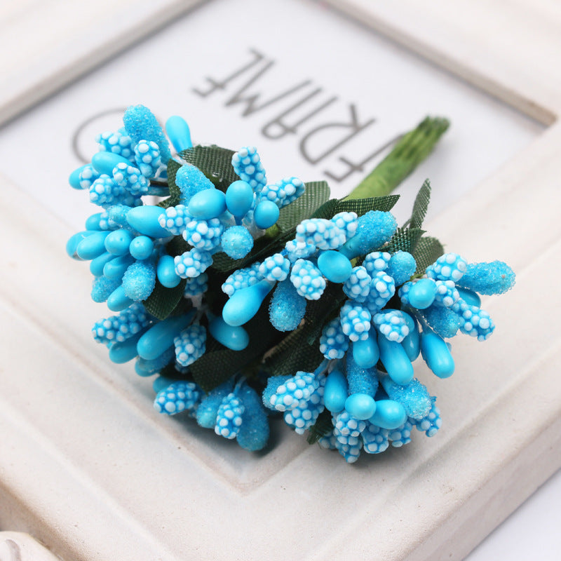 Bulk 12pcs Artificial Holly Berries on Wire for Crafts Christmas Tree Flower Wreath DIY Wholesale