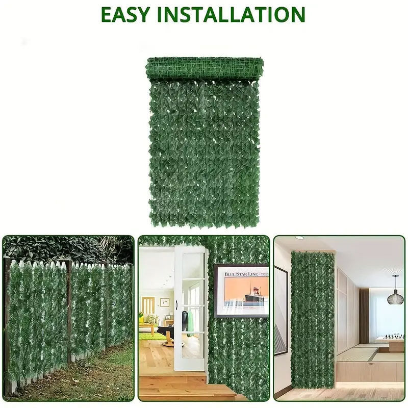 Bulk Artificial Ivy Privacy Fence Screen for Indoor and Outdoor Green Background Garden Wholesale