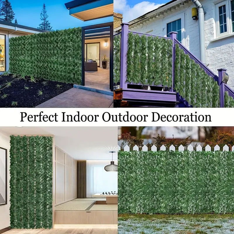 Bulk Artificial Ivy Privacy Fence Screen for Indoor and Outdoor Green Background Garden Wholesale