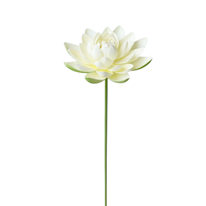 Venta al por mayor de flores artificiales de tacto real con tallos de loto extragrandes a granel de 35 "