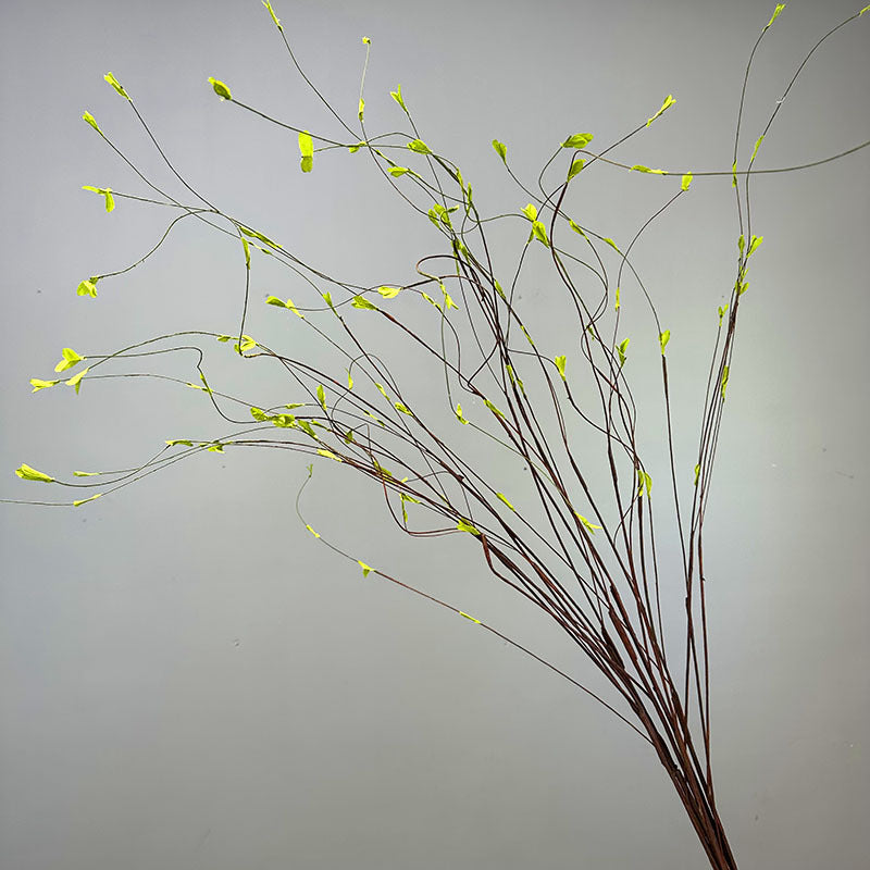 Lot de 3 branches artificielles extra longues de Matsudana avec feuilles vertes, 51 pouces, vente en gros 