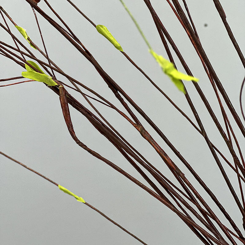 Lot de 3 branches artificielles extra longues de Matsudana avec feuilles vertes, 51 pouces, vente en gros 