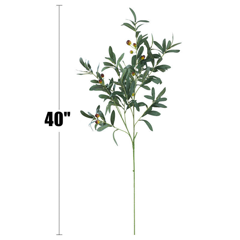 Bulk 40" Artificial Olive Branches Faux Greenery for Wedding Decor, Home Centerpieces, Party Table Arrangements Wholesale