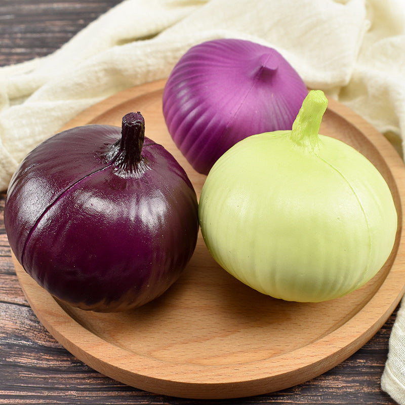 Bulk Artificial Onion Decorative Artificial Vegetable for Decoration Home Wholesale