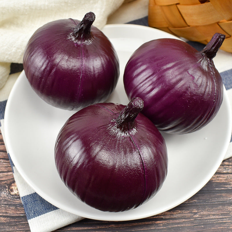 Bulk Artificial Onion Decorative Artificial Vegetable for Decoration Home Wholesale