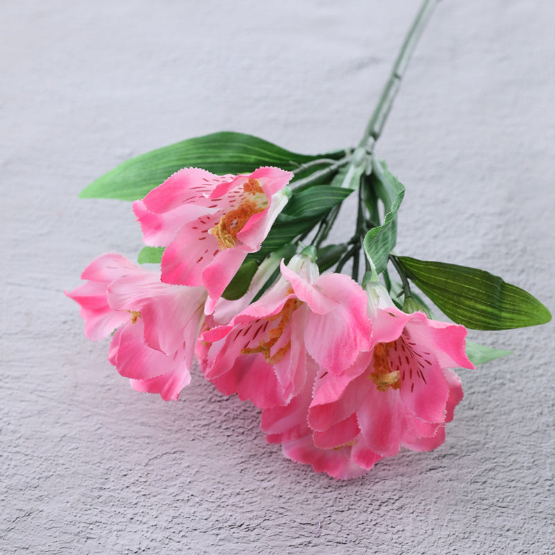 Bulk Artificial Alstroemeria Peruvian Lily Silk Flower Stems Flower Arrangements