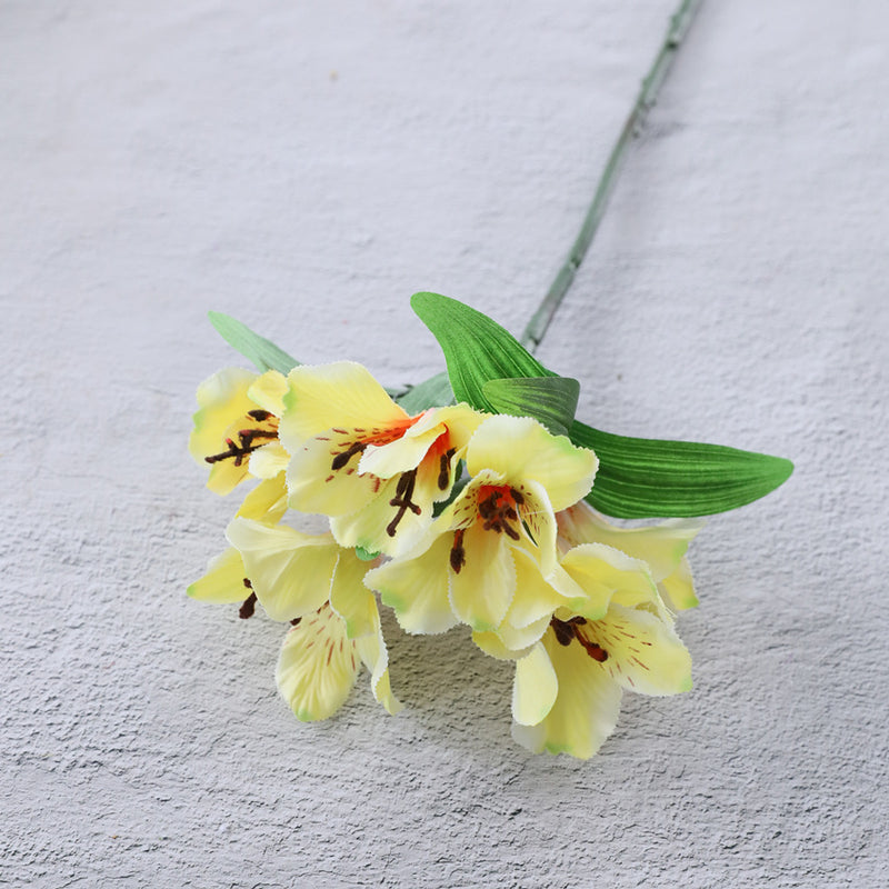 Bulk Artificial Alstroemeria Peruvian Lily Silk Flower Stems Flower Arrangements