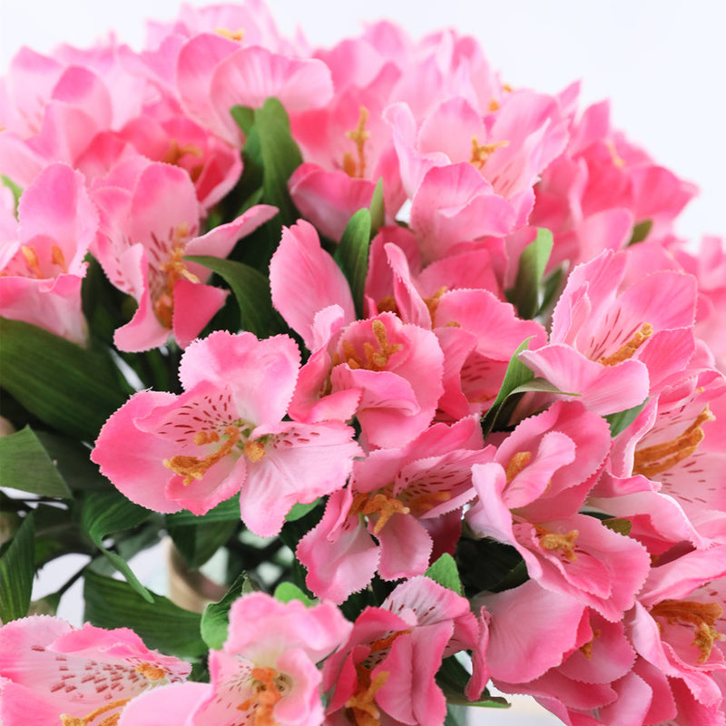 Bulk Artificial Alstroemeria Peruvian Lily Silk Flower Stems Flower Arrangements