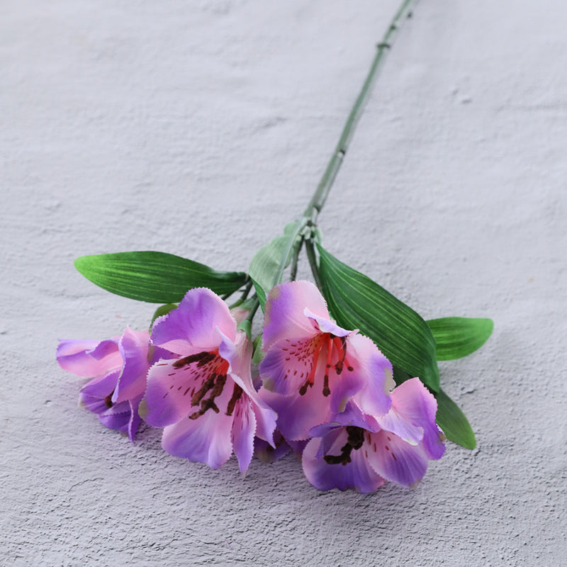 Bulk Artificial Alstroemeria Peruvian Lily Silk Flower Stems Flower Arrangements