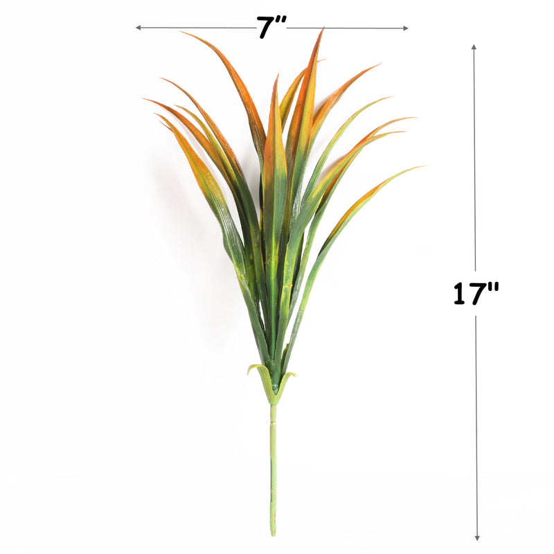 Bulk 8Pcs Artificial Outdoor Plants UV Resistant Tall Grass Plants Bushes Tropical Flowers Décor Fall Winter Summer Planters Patio Front Door Porch Wholesale