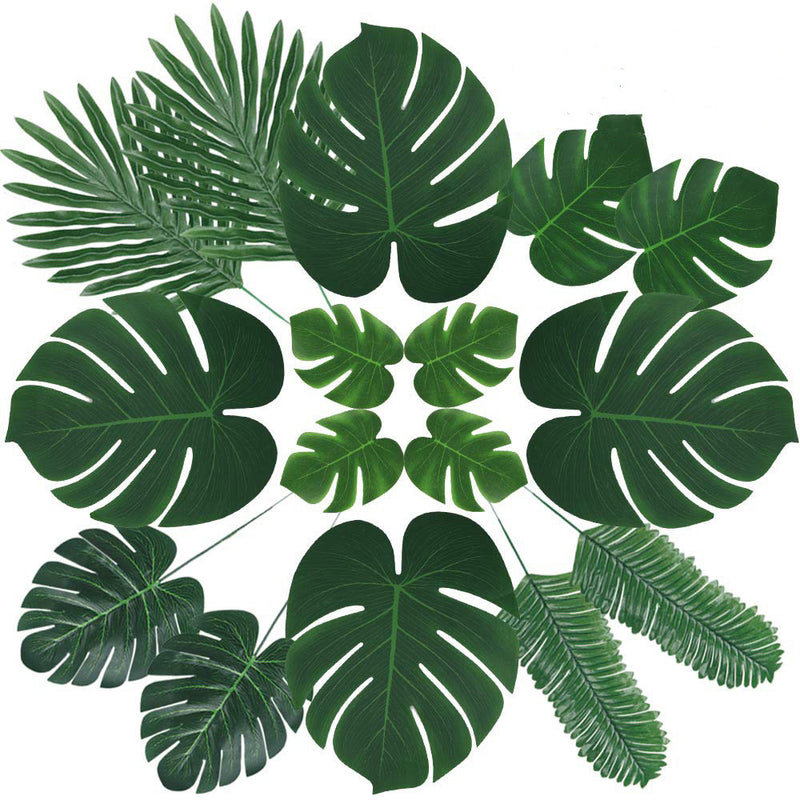 Bulk 90pcs Palm Leaves Monstera Plants for Party DIY Wholesale