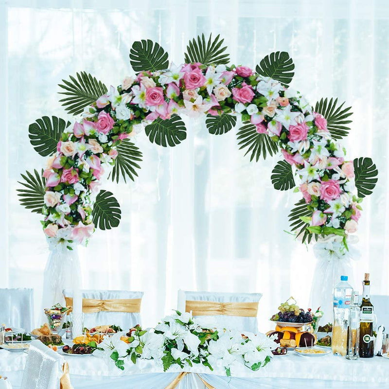 Bulk 90pcs Palm Leaves Monstera Plants for Party DIY Wholesale