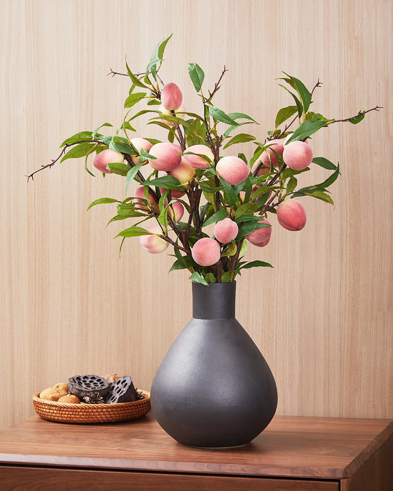 Bulk 38" Extra Long Peach Stems Artificial Fruit Stems Wholesale