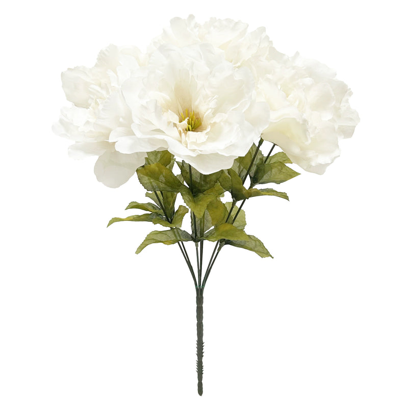 7-Head Artificial Peony Bouquet, Realistic Fake Peonies for Home Decor, Wedding Bouquets