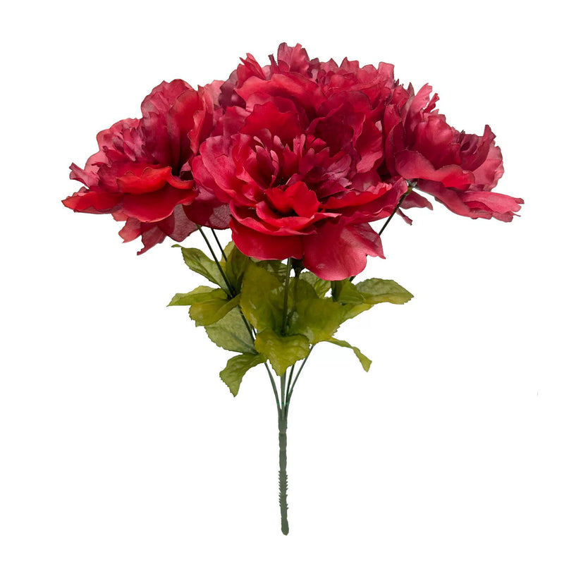 7-Head Artificial Peony Bouquet, Realistic Fake Peonies for Home Decor, Wedding Bouquets