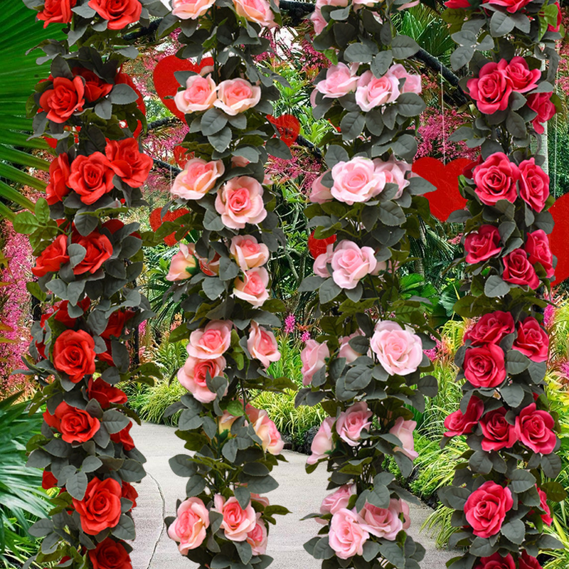 Clearance Bulk 3pcs Artificial Peony Garland Flowers Greenery Garland Wholesale