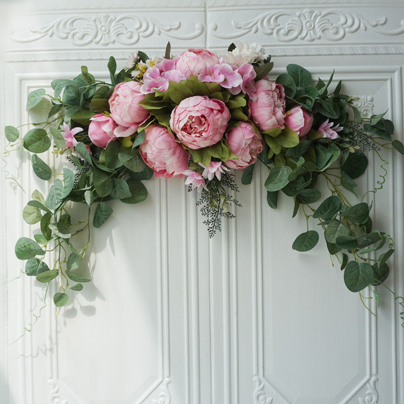 Bulk Wedding Arch Flowers Peony Rustic Artificial Floral Swag for Door ...