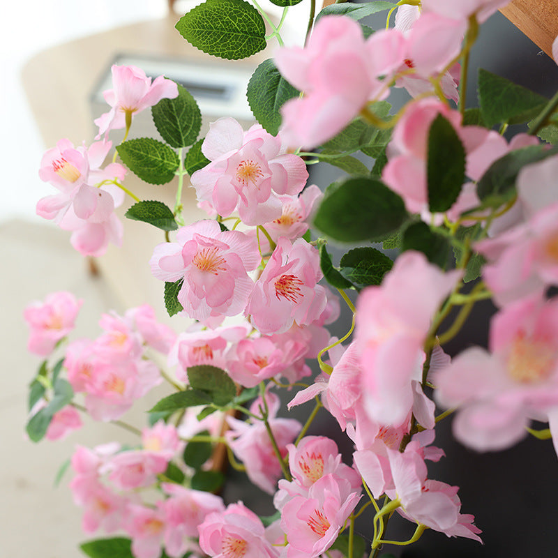 Bulk 69"Artificial Pink Cherry Blossom Vine for Spring Decor Wholesale
