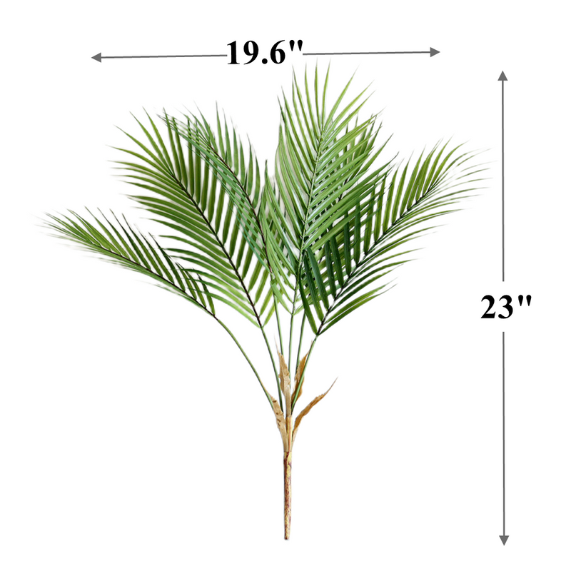 Bulk 23 inches Tall Real Touch Ferns Bush Artificial UV Resistant Plants for Outdoors Wholesale