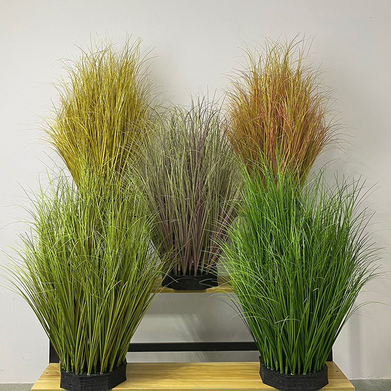 wholesale plastic plants Bulk 10pcs Large Artificial Plants Onion Grass Greenery Shrubs for Outdoors and Indoors Wholesale