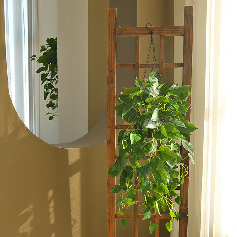 philodendron hanging basket silk plant Bulk 31" UV Treated Artificial Hanging Philodendron Plant Basket Creat — Artificialmerch