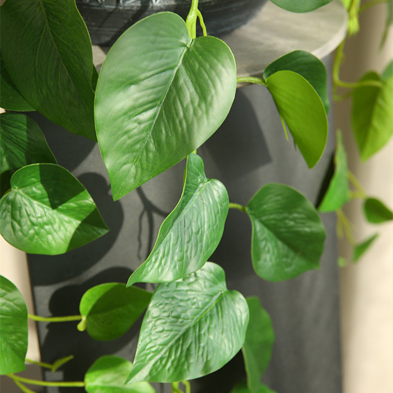 artificial philodendron leaves Bulk 31" UV Treated Artificial Hanging Philodendron Plant Basket Creat — Artificialmerch