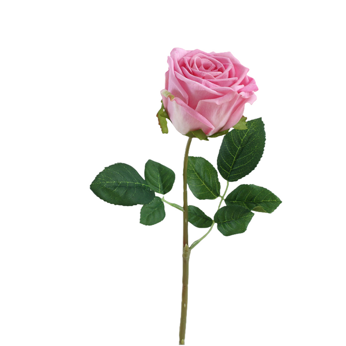 Bulk 17" Artificial Realistic Roses Pink Flowers Real Touch Roses Bouquet White Rose Wholesale