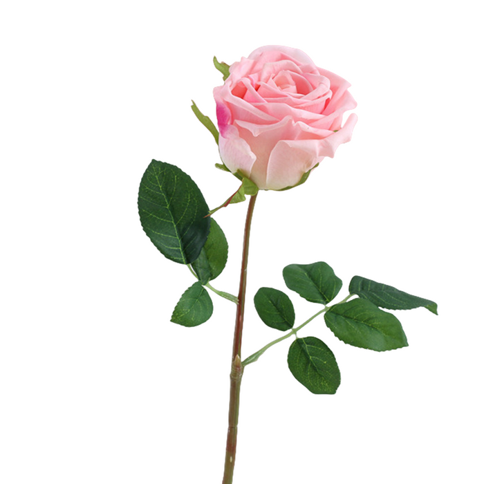 Bulk 17" Artificial Realistic Roses Pink Flowers Real Touch Roses Bouquet White Rose Wholesale