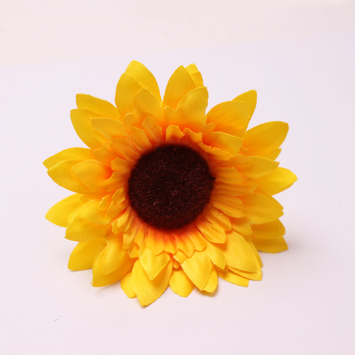 Bulk Handmade Sunflowers Silk Flowers Napkin Rings Wholesale