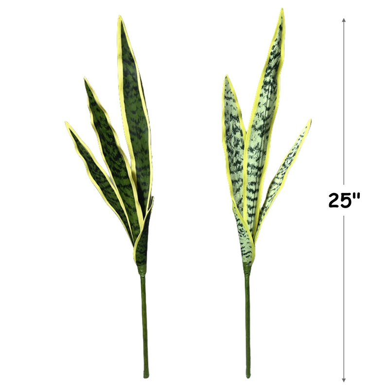 snake plant bush Bulk 25" Artificial Snake Plant Bush for Home Bedroom Living Room Bath — Artificialmerch