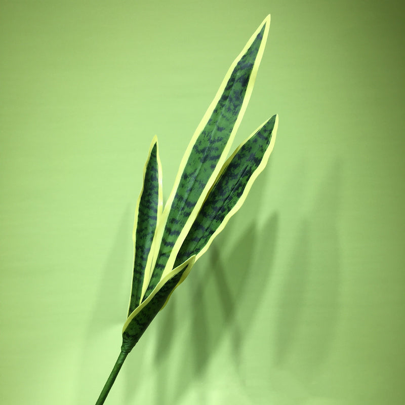 Bulk 25" Artificial Snake Plant Bush for Home Bedroom Living Room Bathroom Indoor Outdoor Decor Wholesale