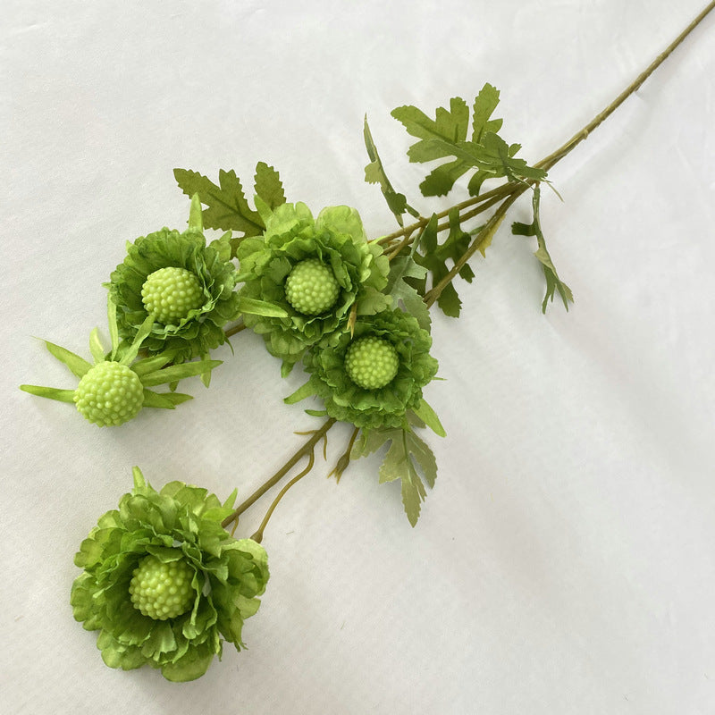 Fleurs artificielles en soie de scabieuse douce en vrac de 31 po en gros