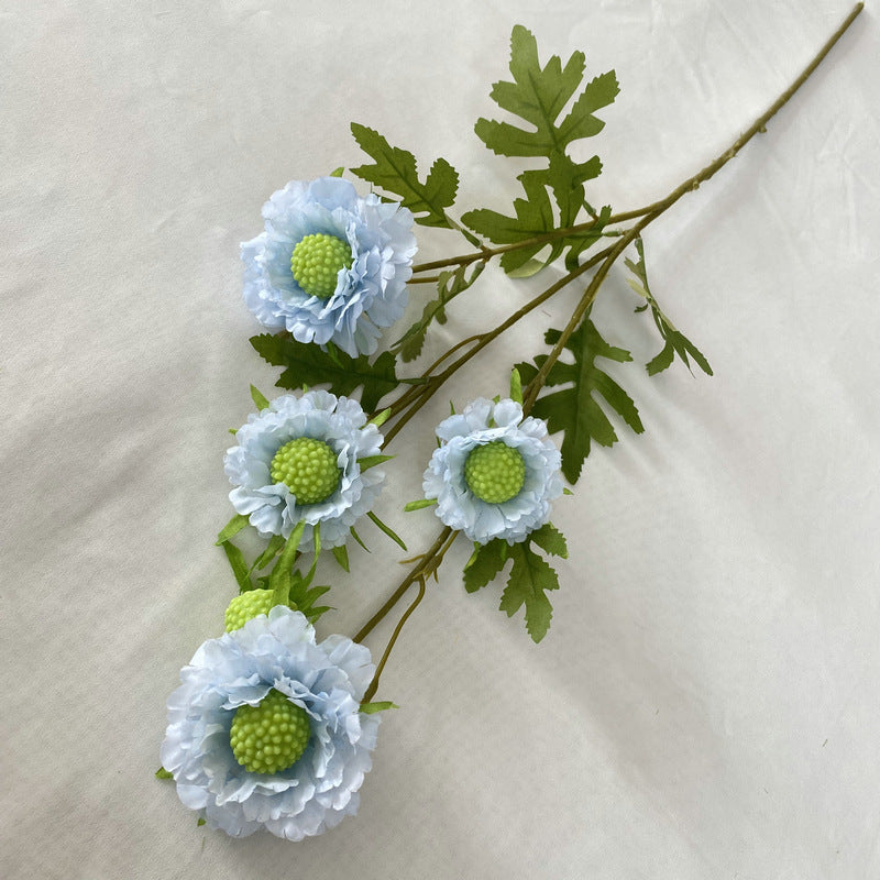 Fleurs artificielles en soie de scabieuse douce en vrac de 31 po en gros