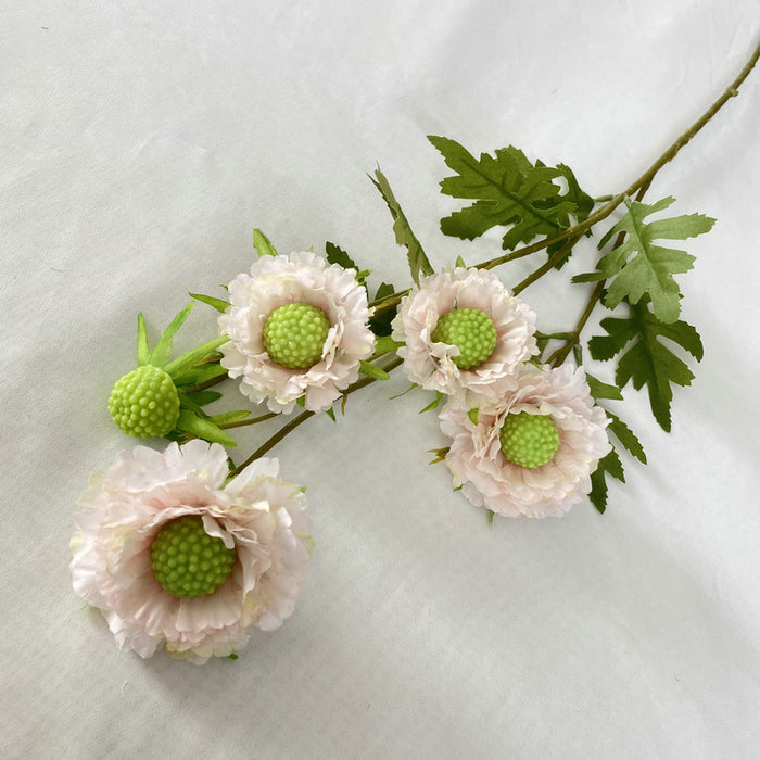A granel 31 "dulce escabiosa flores artificiales de seda al por mayor