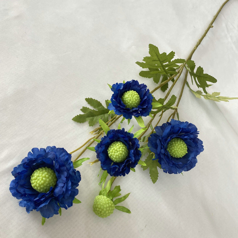 Fleurs artificielles en soie de scabieuse douce en vrac de 31 po en gros