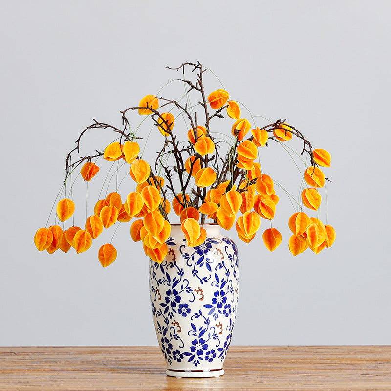 Bulk 22.8" Artificial Trailing Lantern Flowers Autumn Fruit Flowers for Autumn Decoration Wholesale