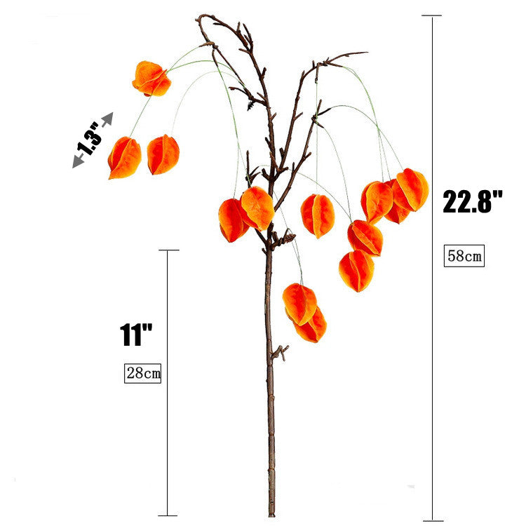 Bulk 22.8" Artificial Trailing Lantern Flowers Autumn Fruit Flowers for Autumn Decoration Wholesale