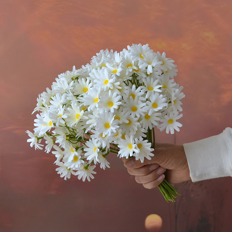 Bulk 11" Lifelike Artificial Daisy Stems Silk Blooms for Wedding Arch Decor, DIY Bouquets & Home Table Centerpieces