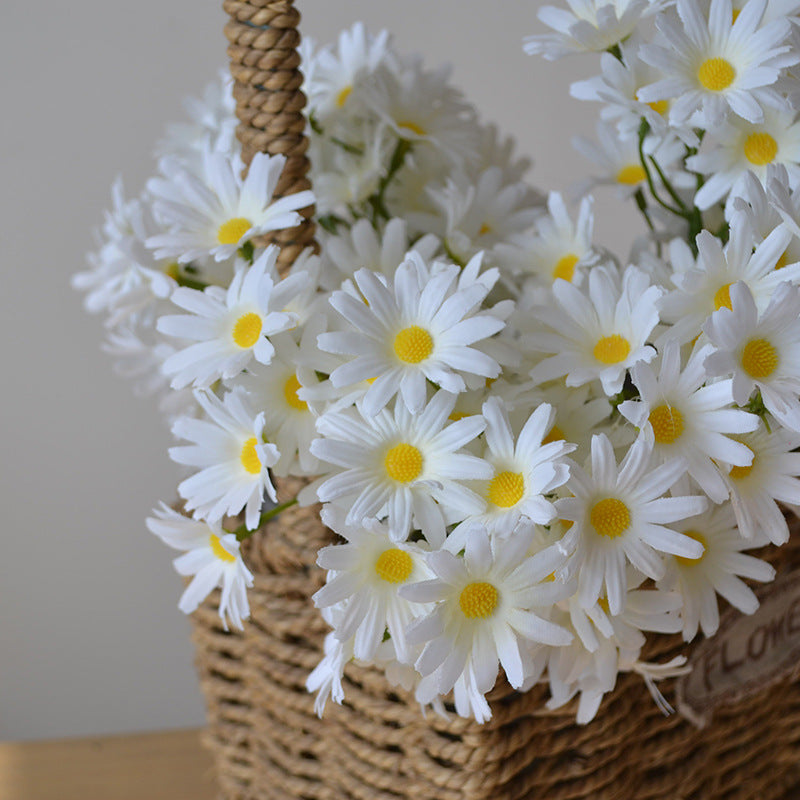 Bulk 11" Lifelike Artificial Daisy Stems Silk Blooms for Wedding Arch Decor, DIY Bouquets & Home Table Centerpieces