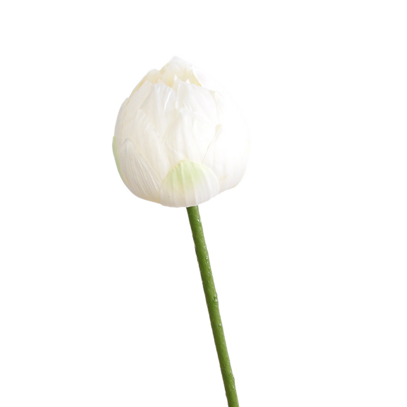 Flores de lirio de loto a granel, tallos de hojas, vaina de semillas, tacto Real, venta al por mayor Artificial 