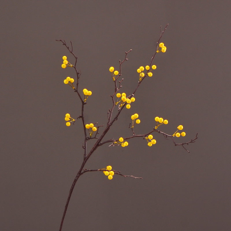 Lot de 12 bouquets de baies sacrées de 35 pouces pour grand vase, fleurs de naissance de décembre, vente en gros 