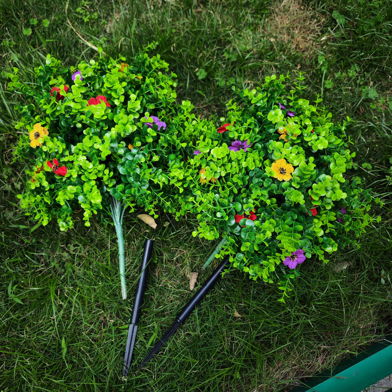 Bulk Exclusive 2pcs Artificial Boxwood Topiary Ball Flowers Bushes with Ground Spike Wholesale