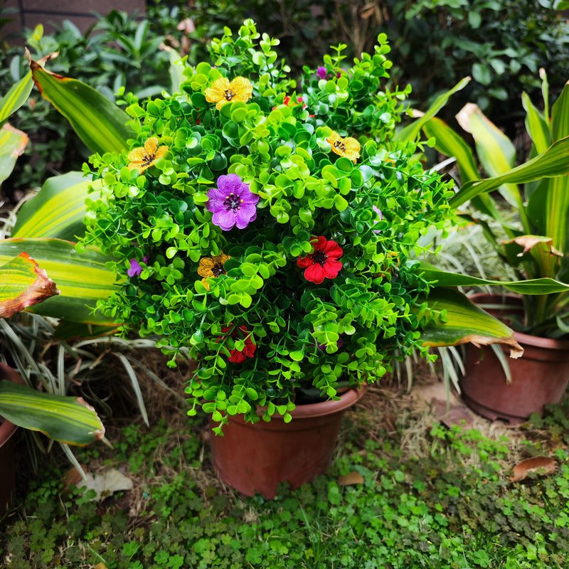 Bulk Exclusive 2pcs Artificial Boxwood Topiary Ball Flowers Bushes with Ground Spike Wholesale